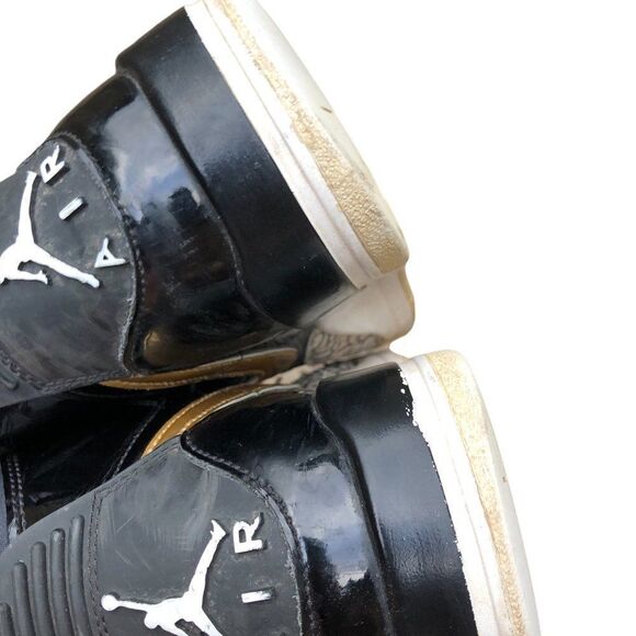 RARE 2018 Nike Air Jordan 1 Legacy 312 Black Gold Patent Size 8 - Picture 10 of 16